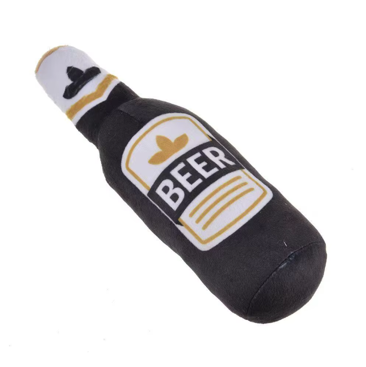 🍺 Bierflaschen-Plüschtier Schwarz