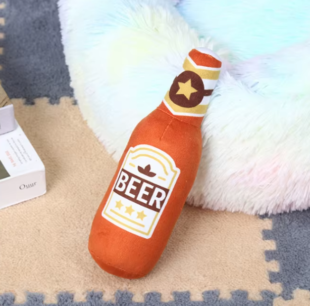 🍺 Bierflaschen-Plüschtier Braun