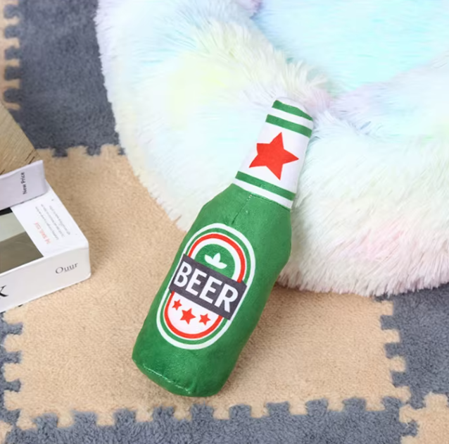 🍺 Bierflaschen-Plüschtier Grün